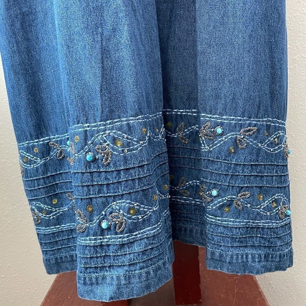 Shaver Lake Denim Maxi Skirt Size M EUC - Picture 3 of 11